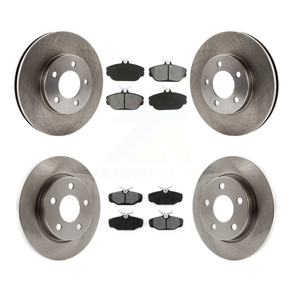 Front Rear Disc Brake Rotors And Semi-Metallic Pads Kit For Ford Taurus Mercury Sable Lincoln Continental K8S-100855