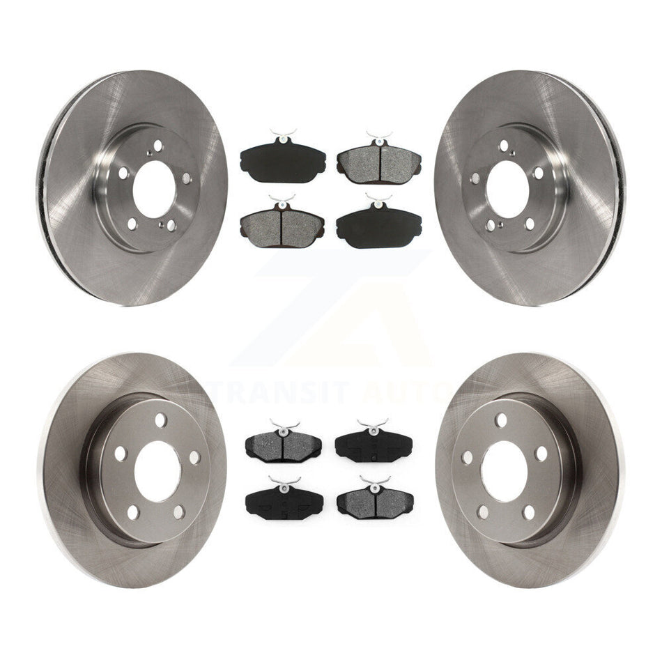 Front Rear Disc Brake Rotors And Semi-Metallic Pads Kit For 2001-2002 Ford Taurus rear brakes With Police or Taxi Package K8S-100868