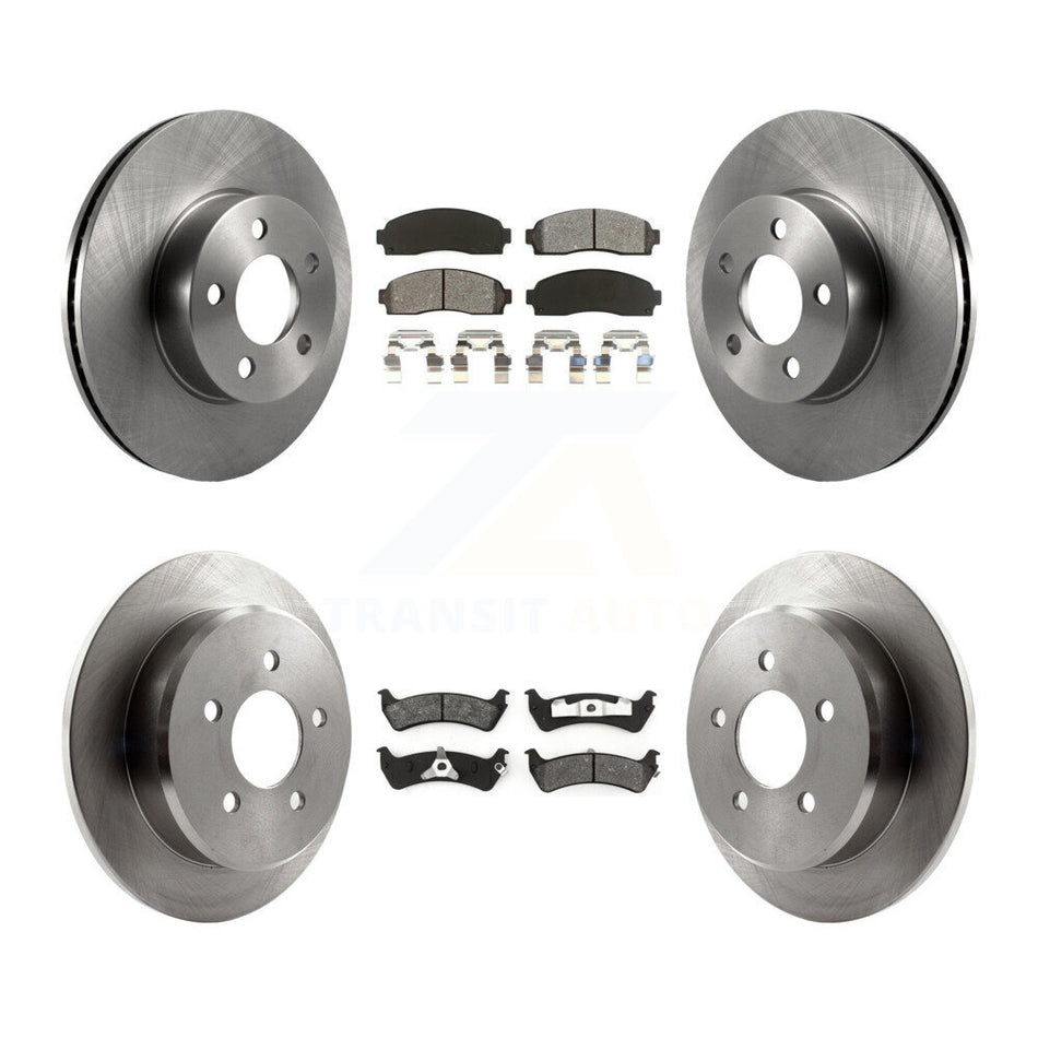 Front Rear Disc Brake Rotors And Semi-Metallic Pads Kit For 2001 Ford Explorer Sport 4WD K8S-100880