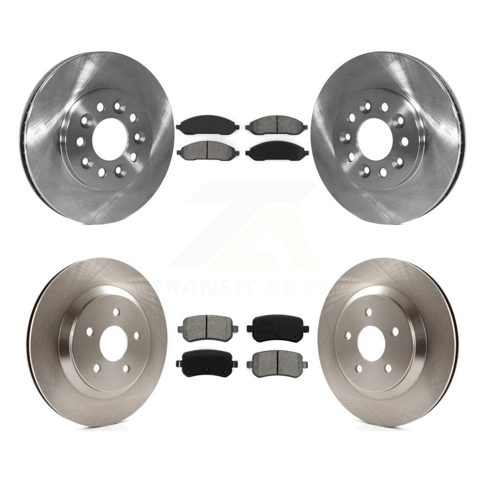 Front Rear Disc Brake Rotors And Semi-Metallic Pads Kit For 2004-2007 Ford Freestar Mercury Monterey K8S-100891
