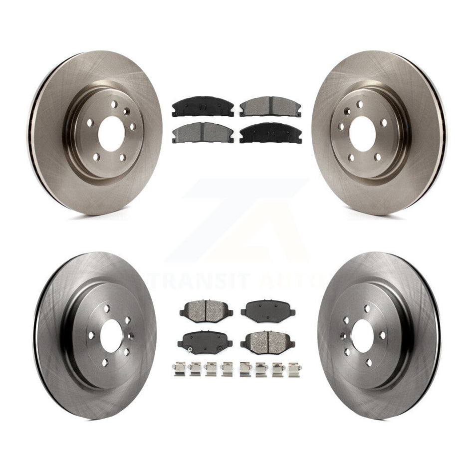 Front Rear Disc Brake Rotors And Semi-Metallic Pads Kit For 2013 Ford Explorer Sport With Heavy Duty Brakes K8S-100931