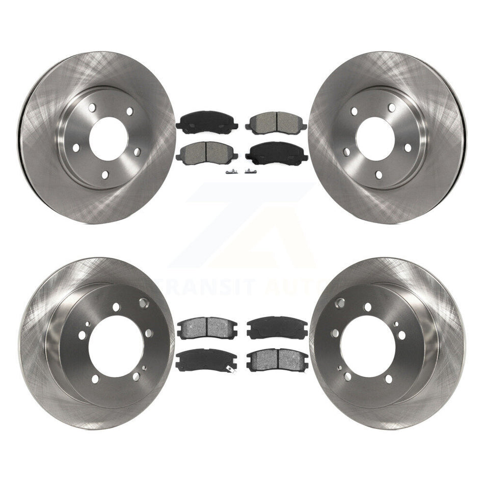 Front Rear Disc Brake Rotors And Semi-Metallic Pads Kit For Chrysler Sebring Mitsubishi Dodge Stratus Eclipse Galant K8S-100965