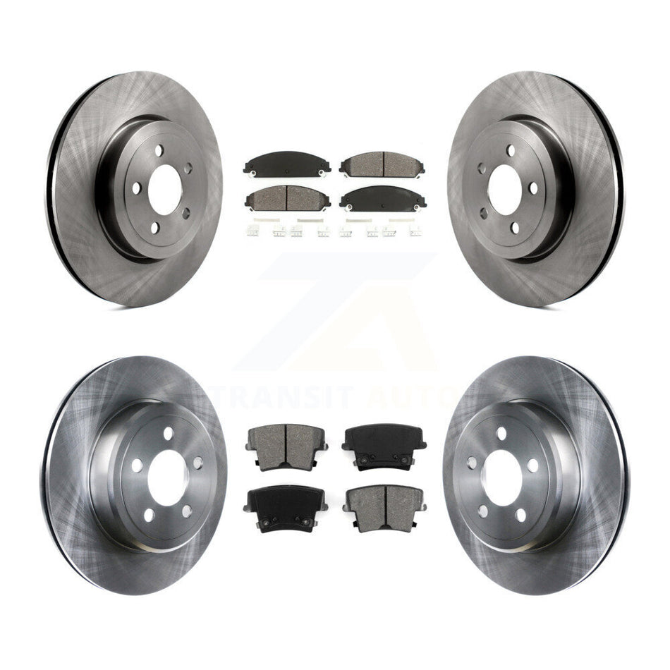 Front Rear Disc Brake Rotors And Semi-Metallic Pads Kit For Dodge Charger Chrysler 300 Challenger Magnum K8S-100988