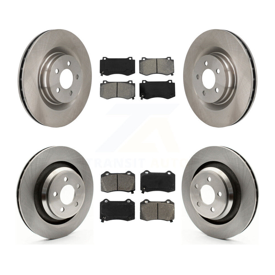 Front Rear Disc Brake Rotors And Semi-Metallic Pads Kit For Dodge Charger Chrysler 300 Challenger Magnum K8S-100991