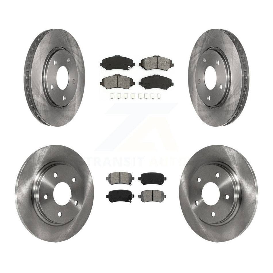 Front Rear Disc Brake Rotors And Semi-Metallic Pads Kit For Dodge Grand Caravan Chrysler Town & Country Journey Volkswagen Routan Ram C/V K8S-101004