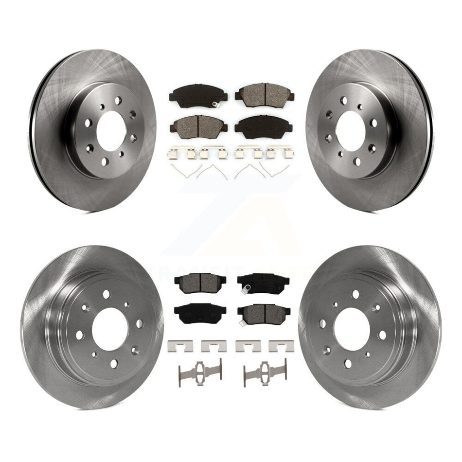 Front Rear Disc Brake Rotors And Semi-Metallic Pads Kit For Honda Civic del Sol K8S-101029