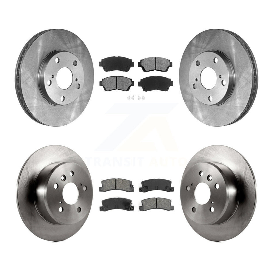 Front Rear Disc Brake Rotors And Semi-Metallic Pads Kit For Toyota Camry Lexus ES300 K8S-101039