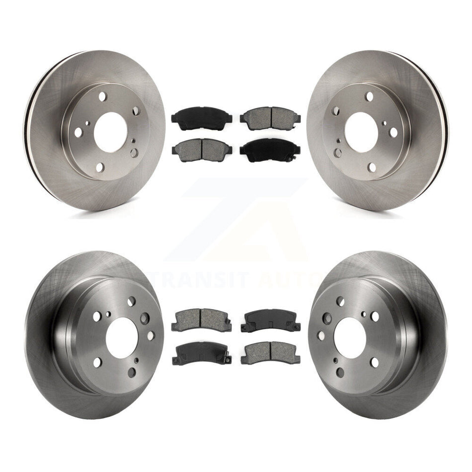Front Rear Disc Brake Rotors And Semi-Metallic Pads Kit For Toyota Camry K8S-101048