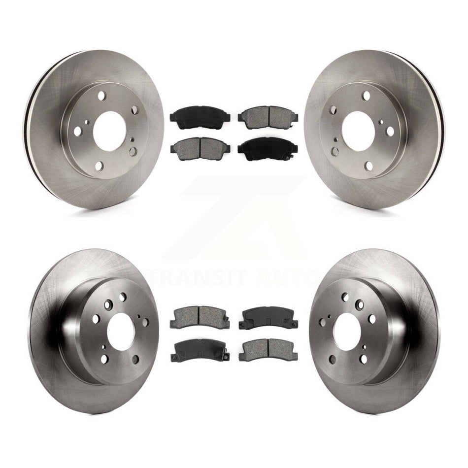 Front Rear Disc Brake Rotors And Semi-Metallic Pads Kit For Toyota Camry K8S-101049