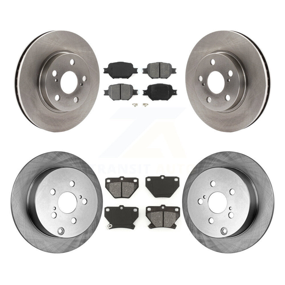 Front Rear Disc Brake Rotors And Semi-Metallic Pads Kit For 2001 Toyota Celica GT K8S-101068