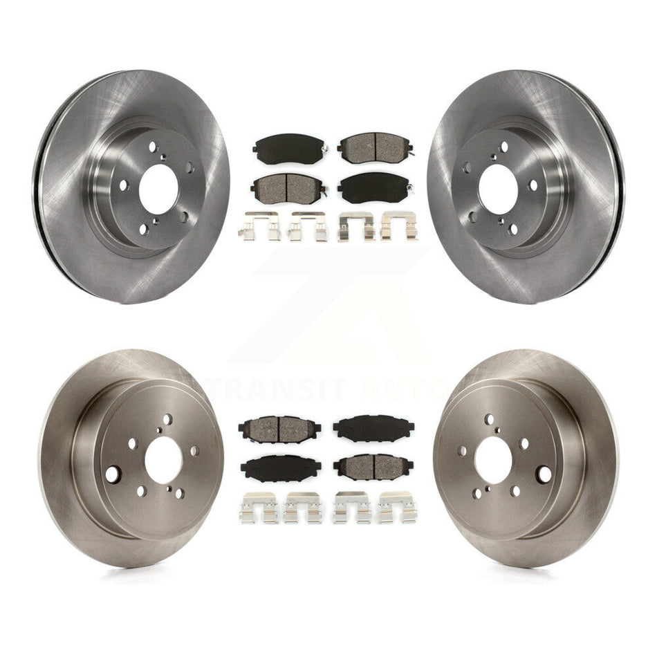Front Rear Disc Brake Rotors And Semi-Metallic Pads Kit For 2011 Subaru Impreza Outback Sport 2.5i Premium K8S-101071