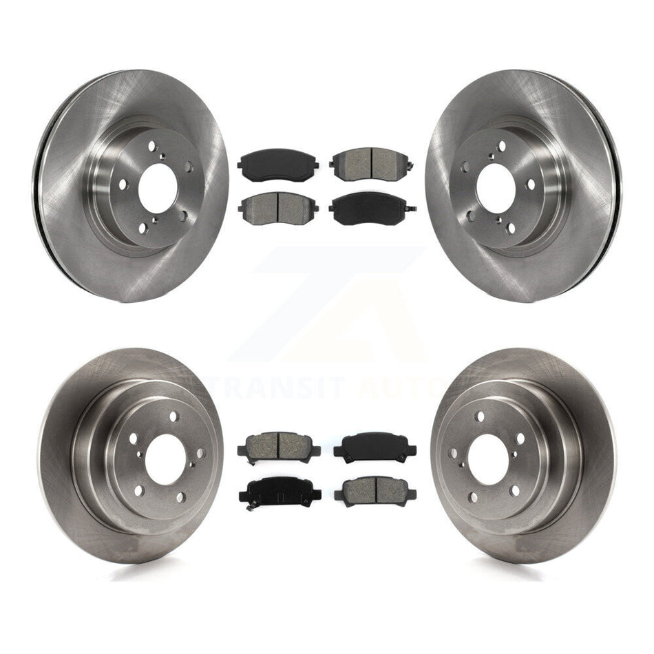 Front Rear Disc Brake Rotors And Semi-Metallic Pads Kit For 2002-2003 Subaru Impreza Outback RS TS K8S-101078