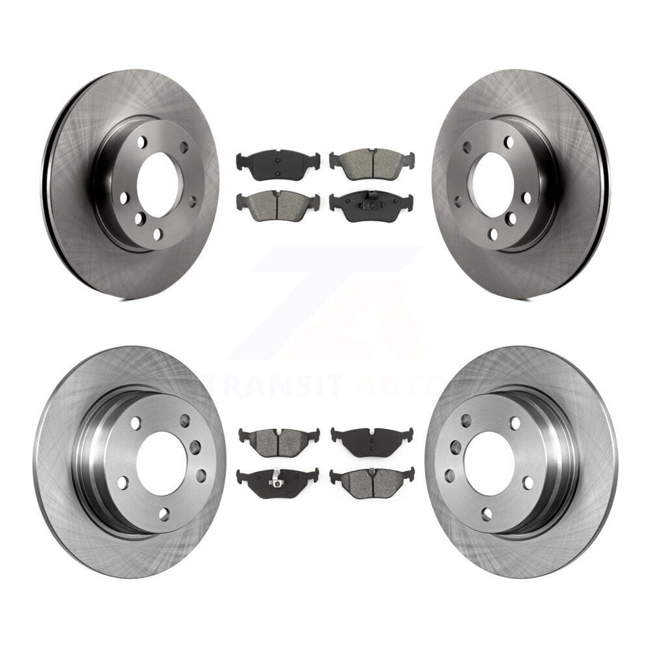 Front Rear Disc Brake Rotors And Semi-Metallic Pads Kit For BMW 328i 318i 323is 328is 318is K8S-101106
