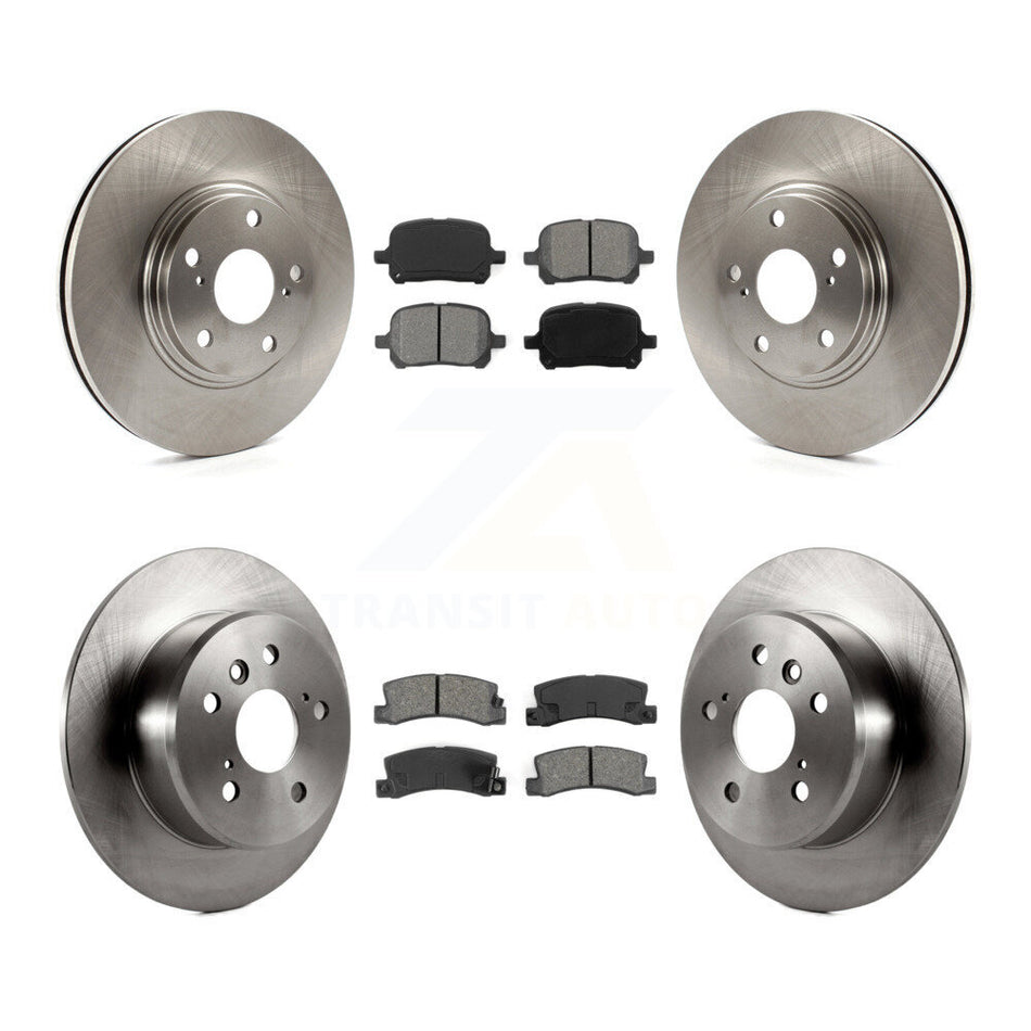 Front Rear Disc Brake Rotors And Semi-Metallic Pads Kit For 1999-2001 Lexus RX300 FWD K8S-101128