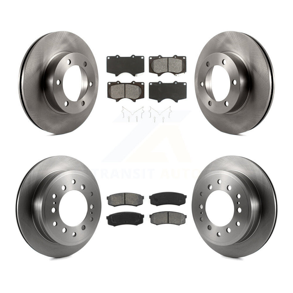 Front Rear Disc Brake Rotors And Semi-Metallic Pads Kit For Toyota Sequoia K8S-101132