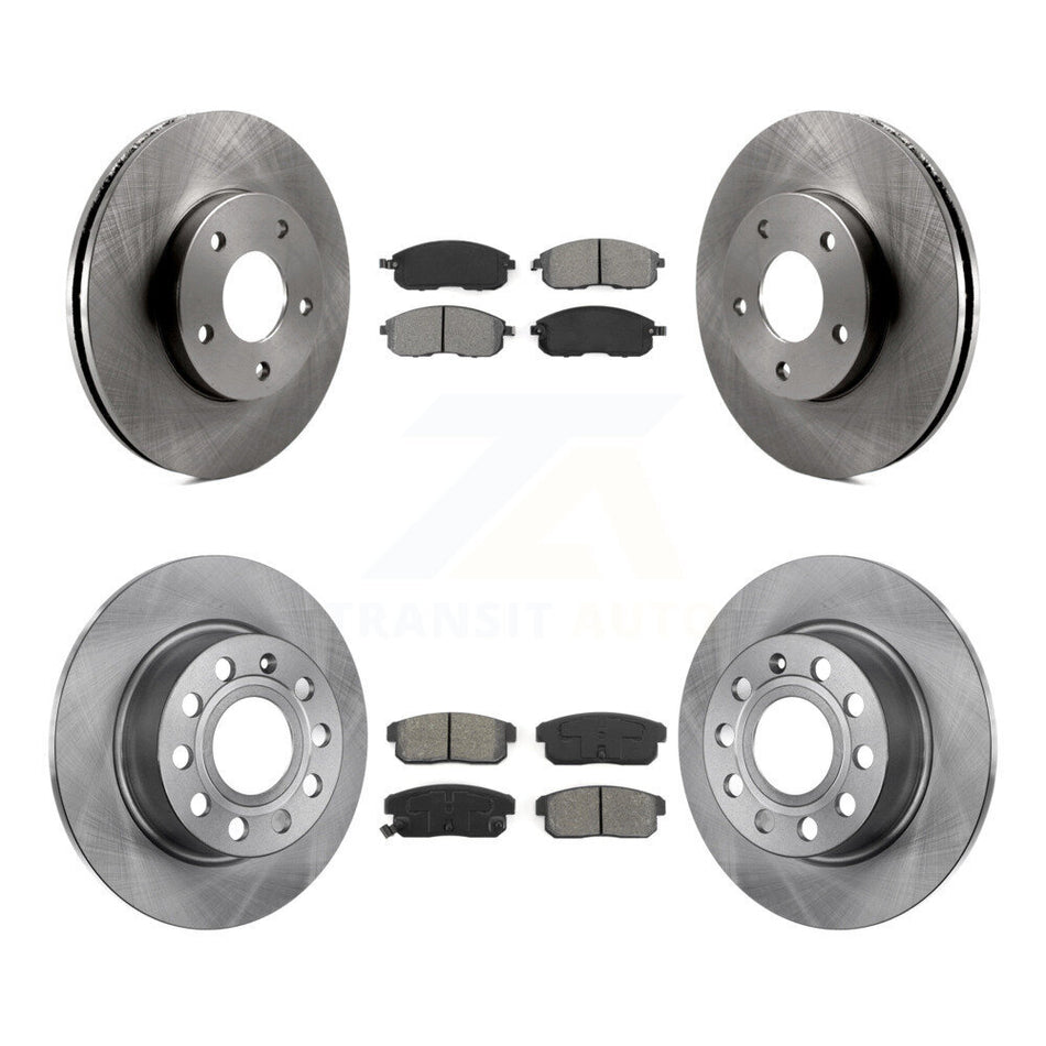 Front Rear Disc Brake Rotors And Semi-Metallic Pads Kit For Nissan Maxima INFINITI I30 From 10/00 K8S-101137