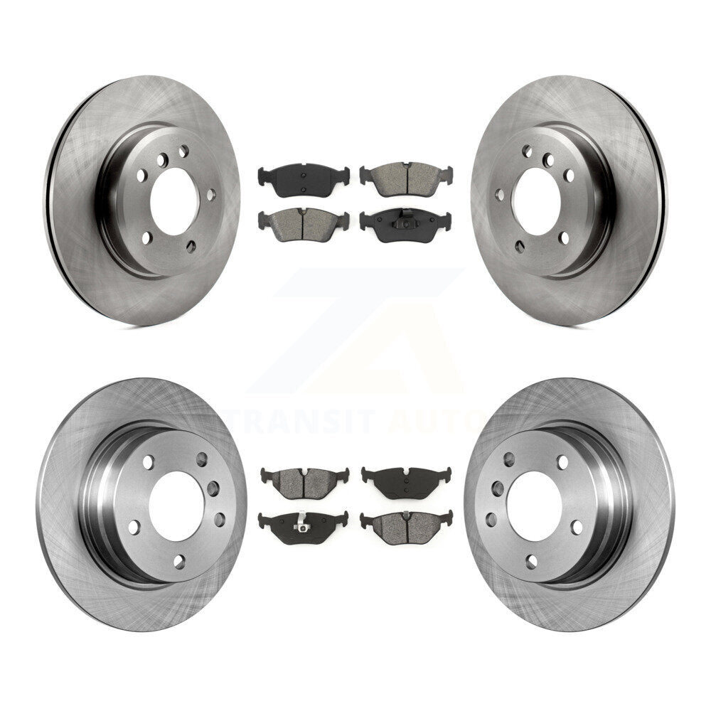 Front Rear Brake Rotors Semi-Metallic Pad Kit For BMW 328i With 280mm Diameter Rotor K8S-101146