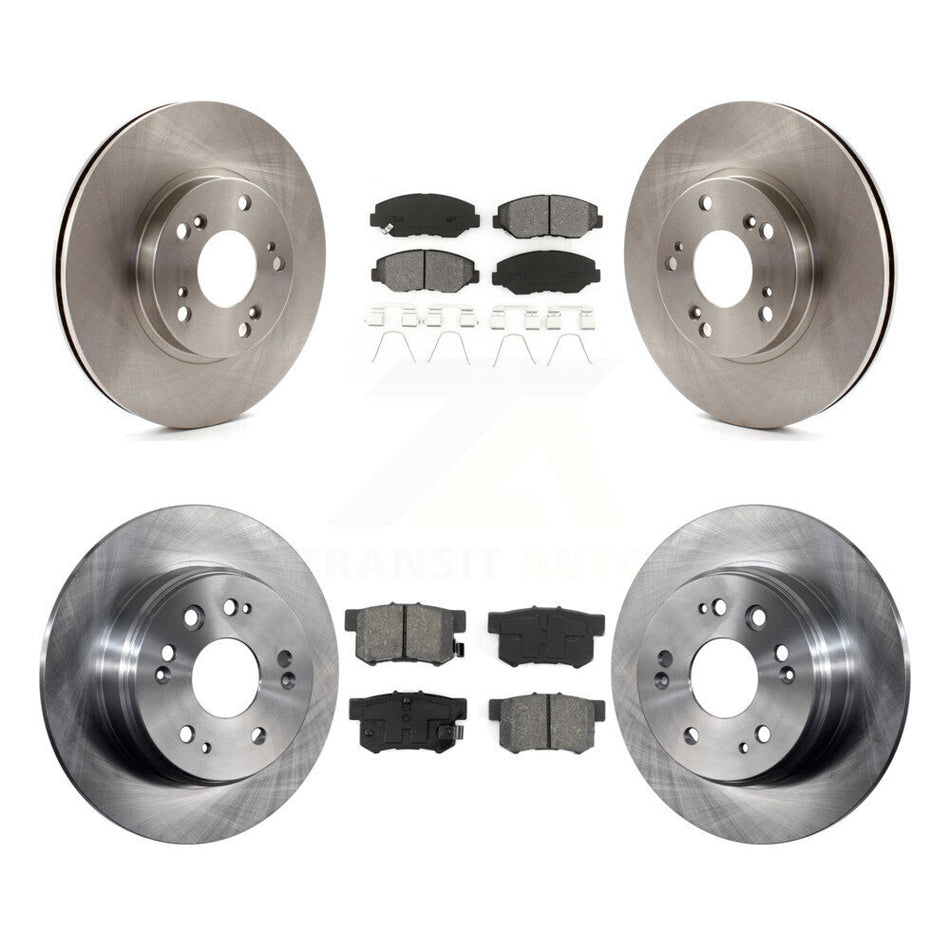Front Rear Disc Brake Rotors And Semi-Metallic Pads Kit For 2002-2004 Honda CR-V K8S-101166