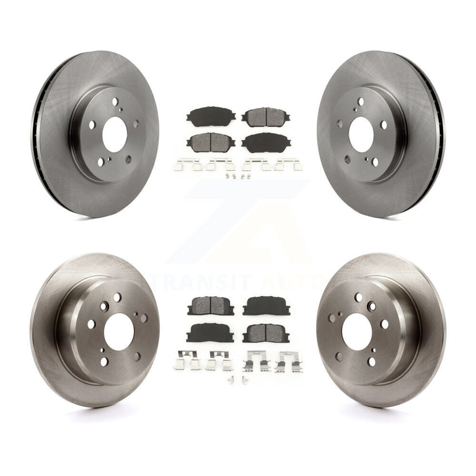 Front Rear Disc Brake Rotors And Semi-Metallic Pads Kit For Toyota Camry Lexus ES300 K8S-101170
