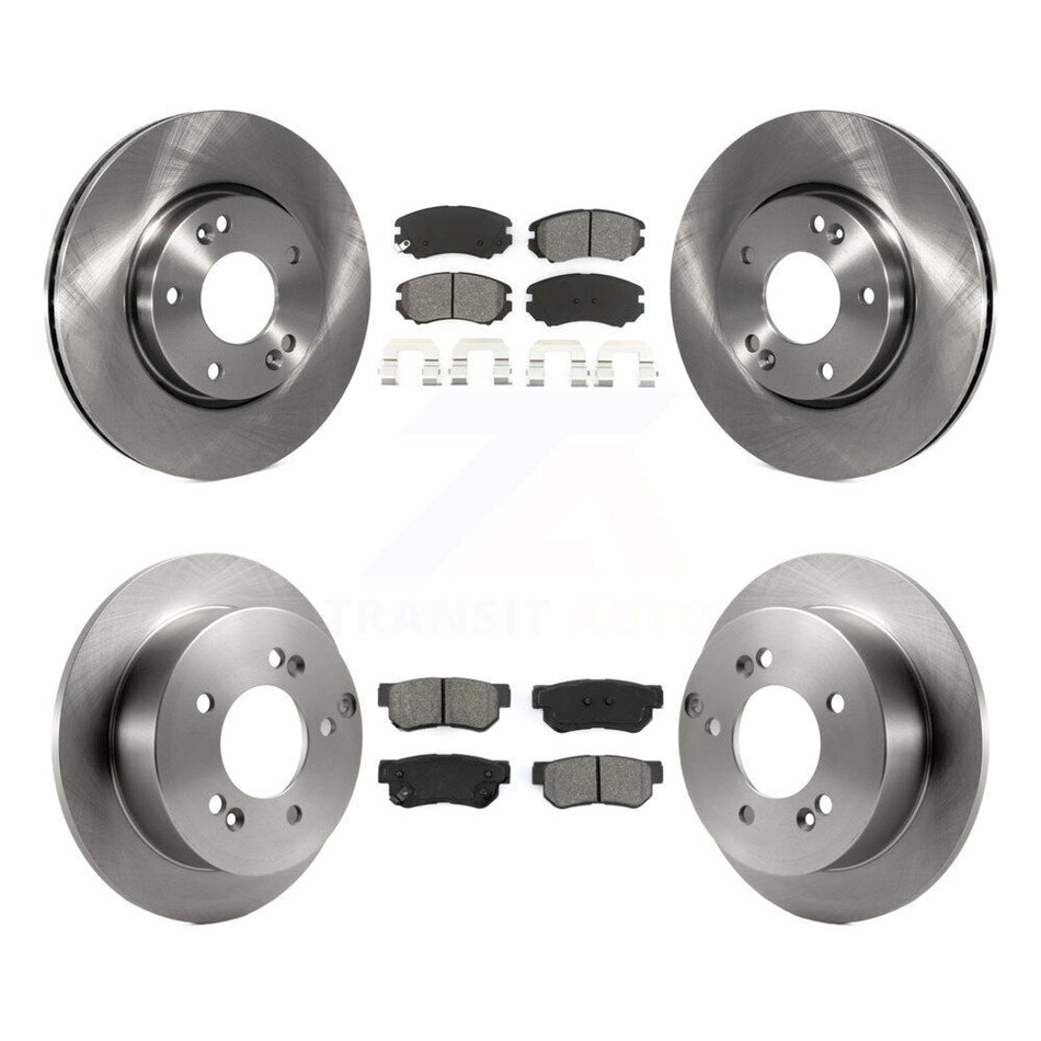 Front Rear Disc Brake Rotors And Semi-Metallic Pads Kit For Hyundai Sonata Kia Sportage Tucson Optima Magentis K8S-101179