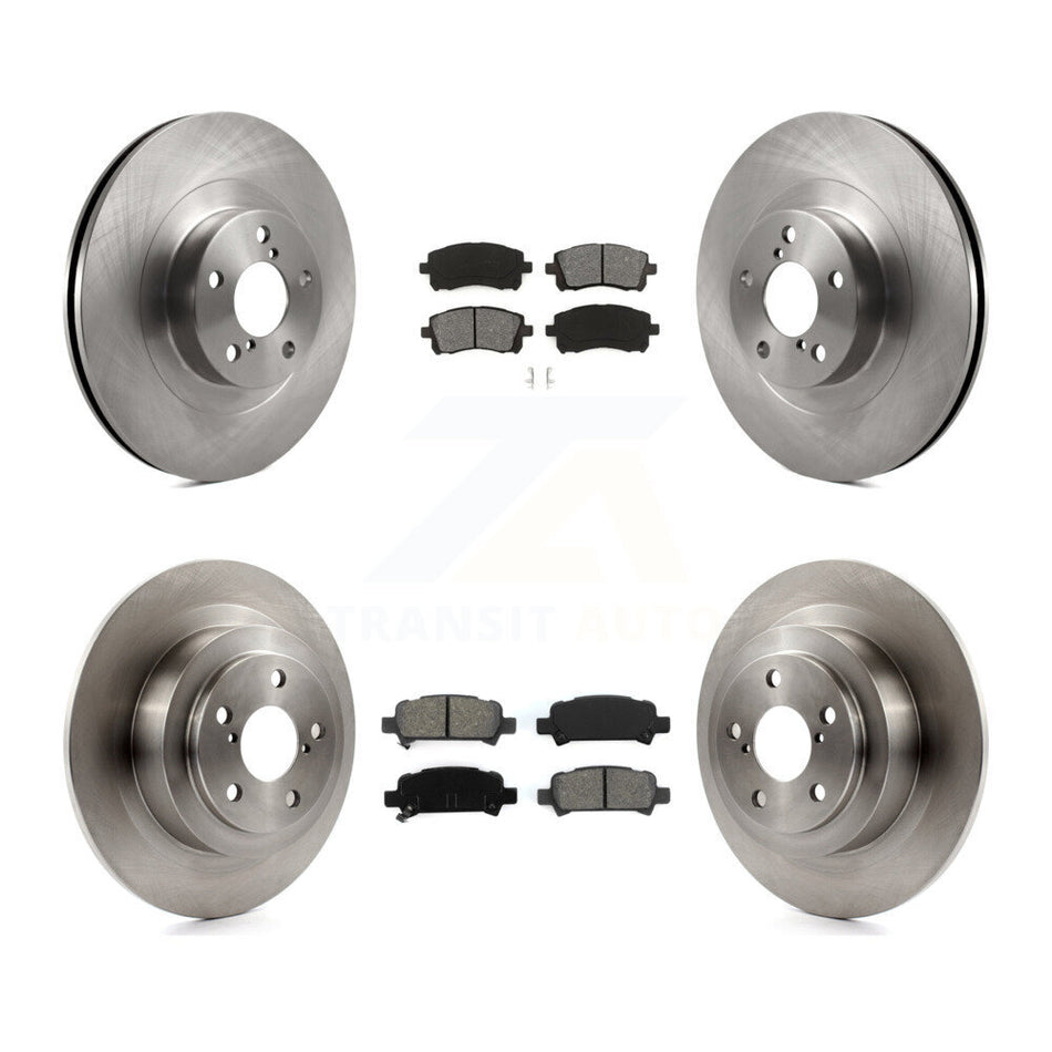 Front Rear Disc Brake Rotors And Semi-Metallic Pads Kit For Subaru Outback Legacy K8S-101204