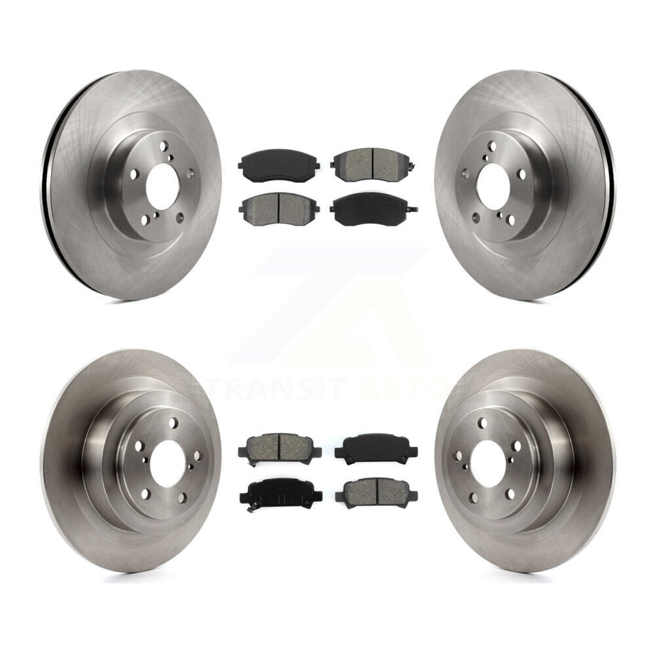 Front Rear Disc Brake Rotors And Semi-Metallic Pads Kit For Subaru Outback Legacy Baja K8S-101207