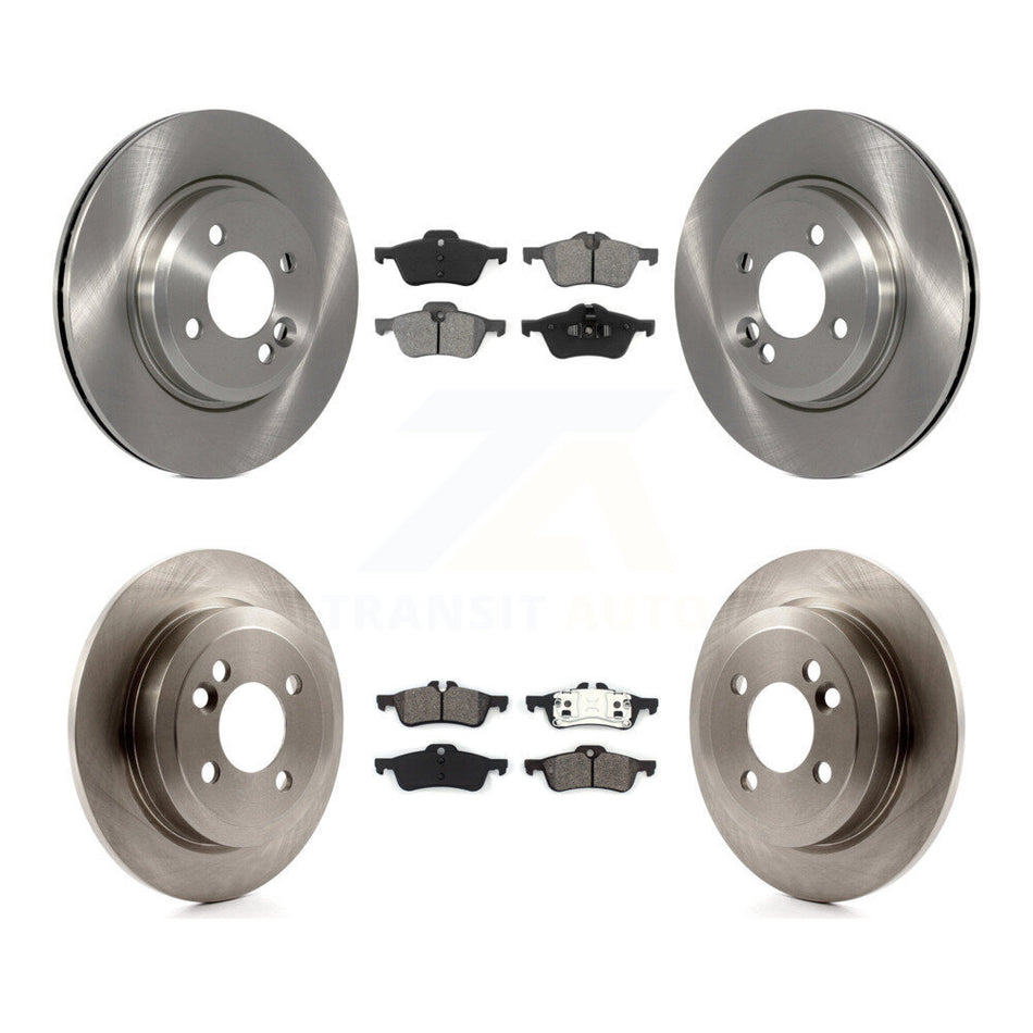 Front Rear Disc Brake Rotors And Semi-Metallic Pads Kit For 2002-2005 Mini Cooper With 276mm Diameter Rotor K8S-101210