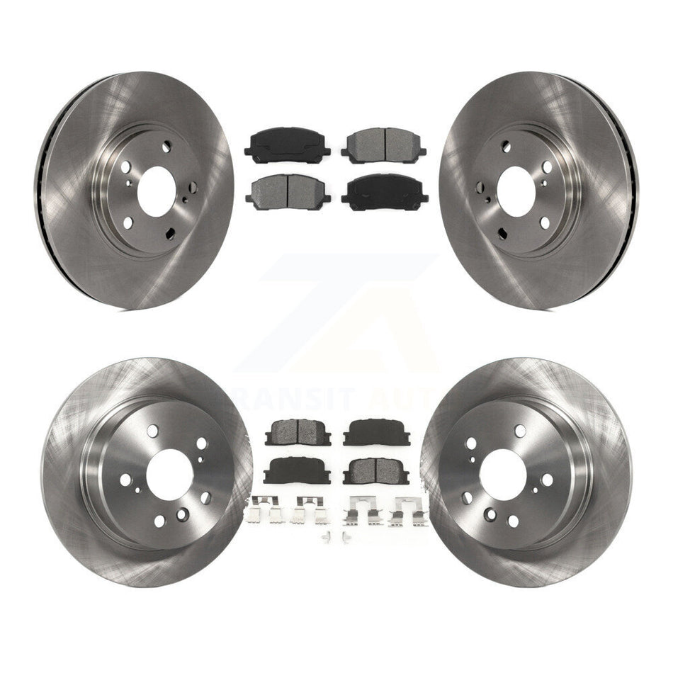 Front Rear Disc Brake Rotors And Semi-Metallic Pads Kit For 2001-2003 Toyota Highlander AWD K8S-101212