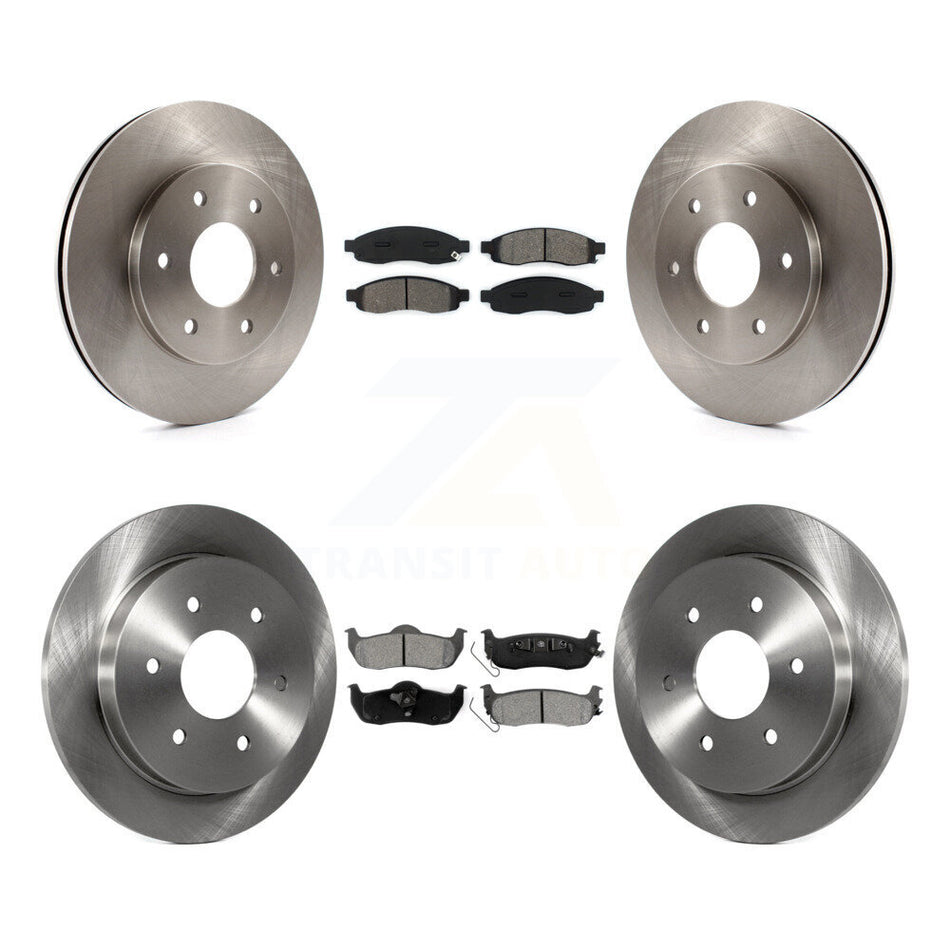 Front Rear Disc Brake Rotors And Semi-Metallic Pads Kit For Nissan Titan Pathfinder Armada INFINITI QX56 TITAN K8S-101218