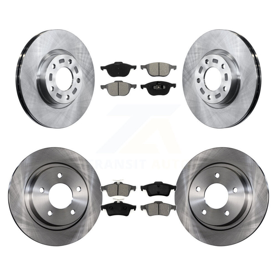 Front Rear Disc Brake Rotors And Semi-Metallic Pads Kit For Mazda 3 Sport K8S-101237