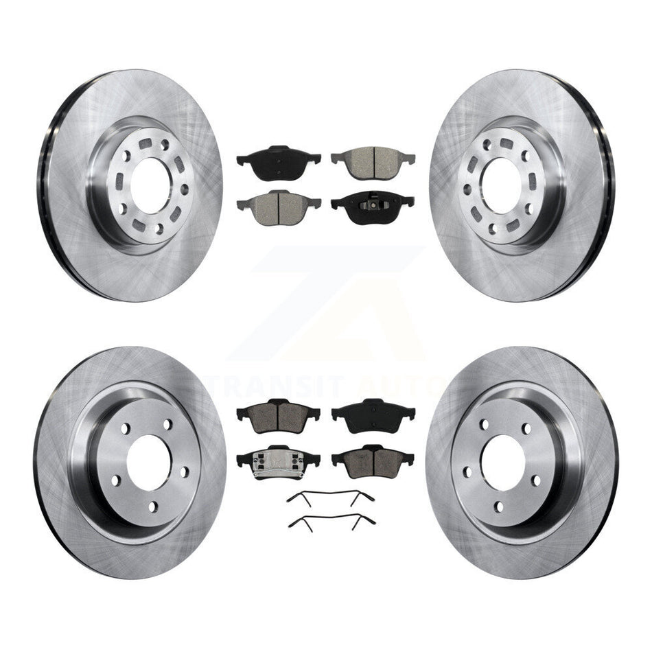Front Rear Disc Brake Rotors And Semi-Metallic Pads Kit For 2006 Mazda 5 To 02 06 K8S-101239
