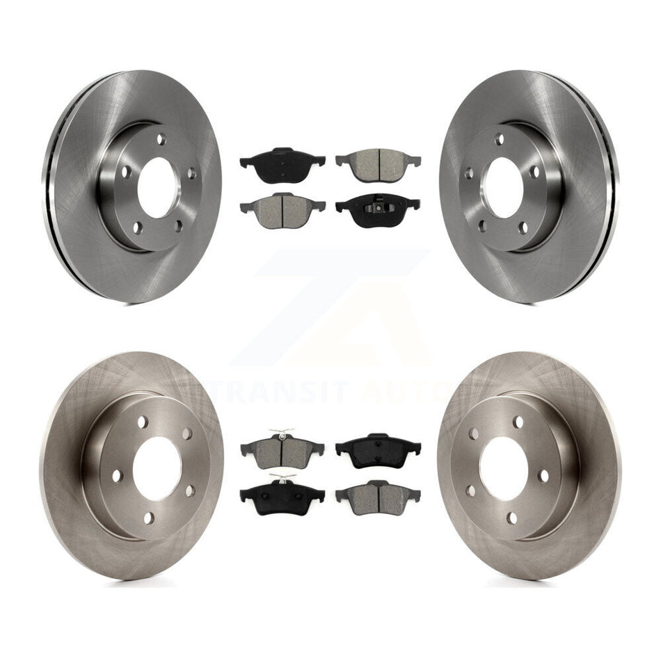 Front Rear Disc Brake Rotors And Semi-Metallic Pads Kit For Mazda 3 Sport K8S-101242
