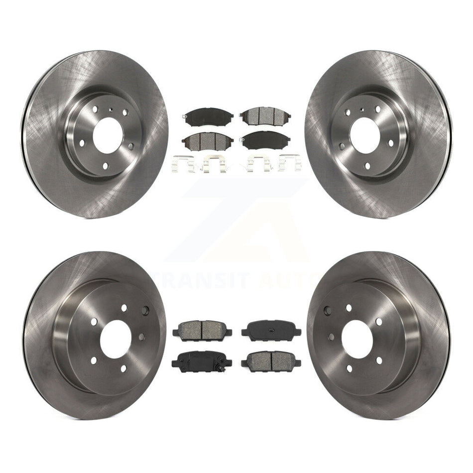 Front Rear Disc Brake Rotors And Semi-Metallic Pads Kit For Nissan Murano INFINITI M37 QX70 Q70 Q70L M56 M35h K8S-101245