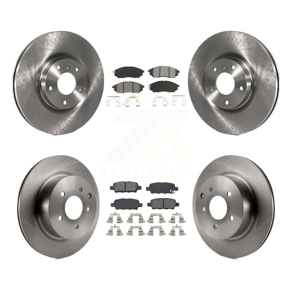 Front Rear Disc Brake Rotors And Semi-Metallic Pads Kit For INFINITI G37 G35 M35 Nissan 350Z EX35 370Z G25 M45 Q40 QX50 EX37 K8S-101246