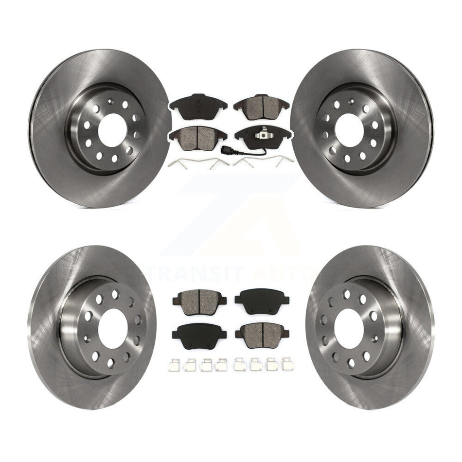 Front Rear Disc Brake Rotors And Semi-Metallic Pads Kit For Volkswagen Beetle GTI K8S-101278