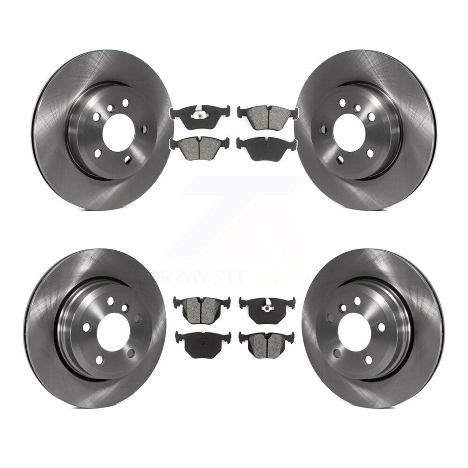 Front Rear Disc Brake Rotors And Semi-Metallic Pads Kit For 2004-2010 BMW X3 K8S-101287