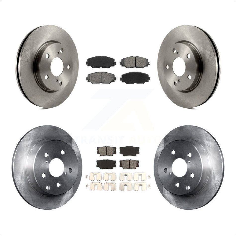 Front Rear Disc Brake Rotors And Semi-Metallic Pads Kit For Toyota RAV4 Lexus HS250h K8S-101324