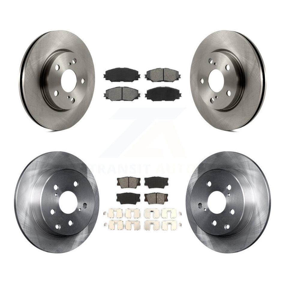 Front Rear Disc Brake Rotors And Semi-Metallic Pads Kit For Toyota RAV4 Lexus HS250h K8S-101324