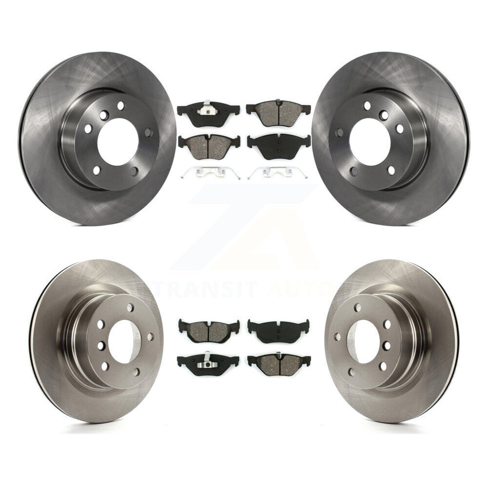 Front Rear Disc Brake Rotors And Semi-Metallic Pads Kit For 2008-2013 BMW 128i K8S-101329