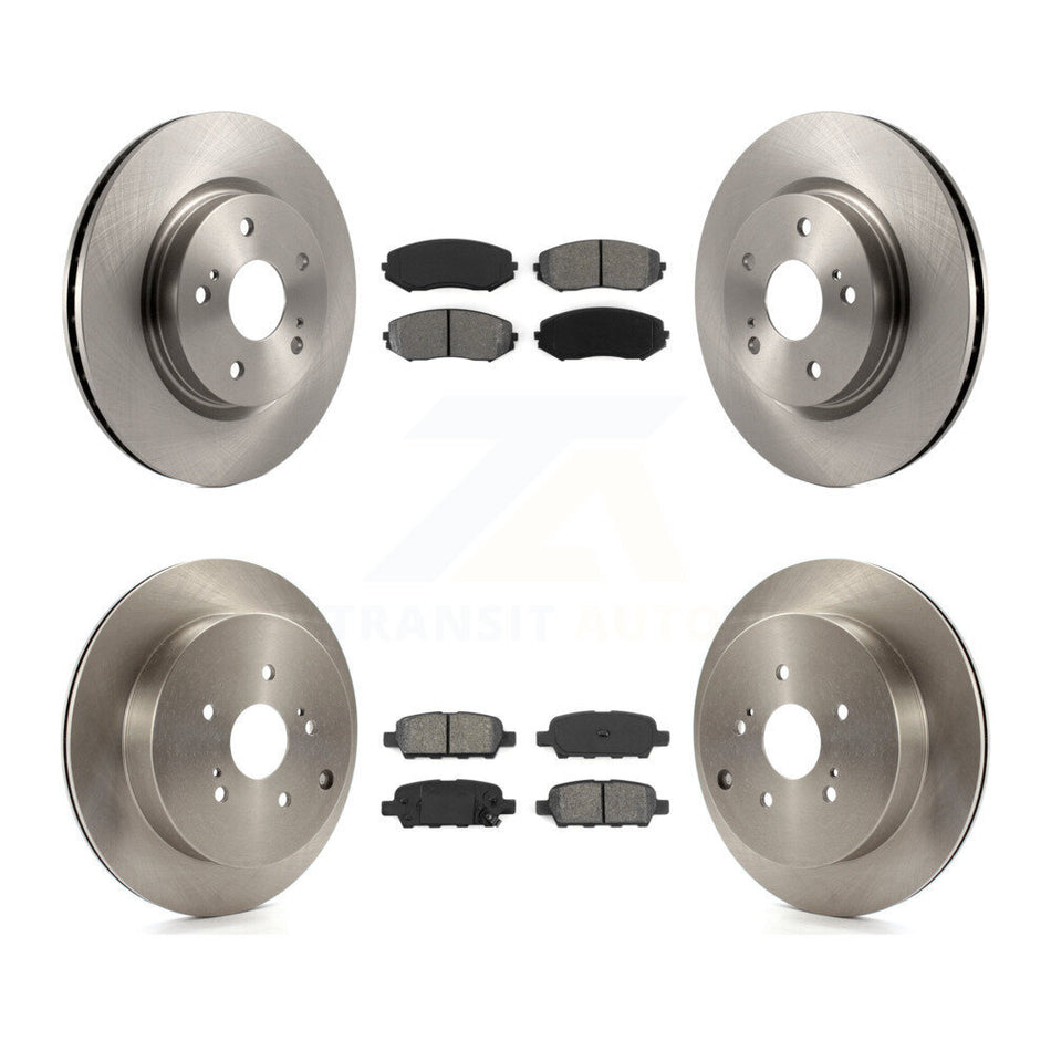 Front Rear Disc Brake Rotors And Semi-Metallic Pads Kit For 2009-2013 Suzuki Grand Vitara K8S-101338