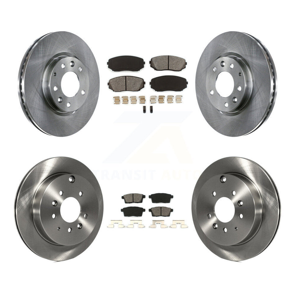 Front Rear Disc Brake Rotors And Semi-Metallic Pads Kit For Ford Edge Mazda CX-7 Lincoln MKX K8S-101351