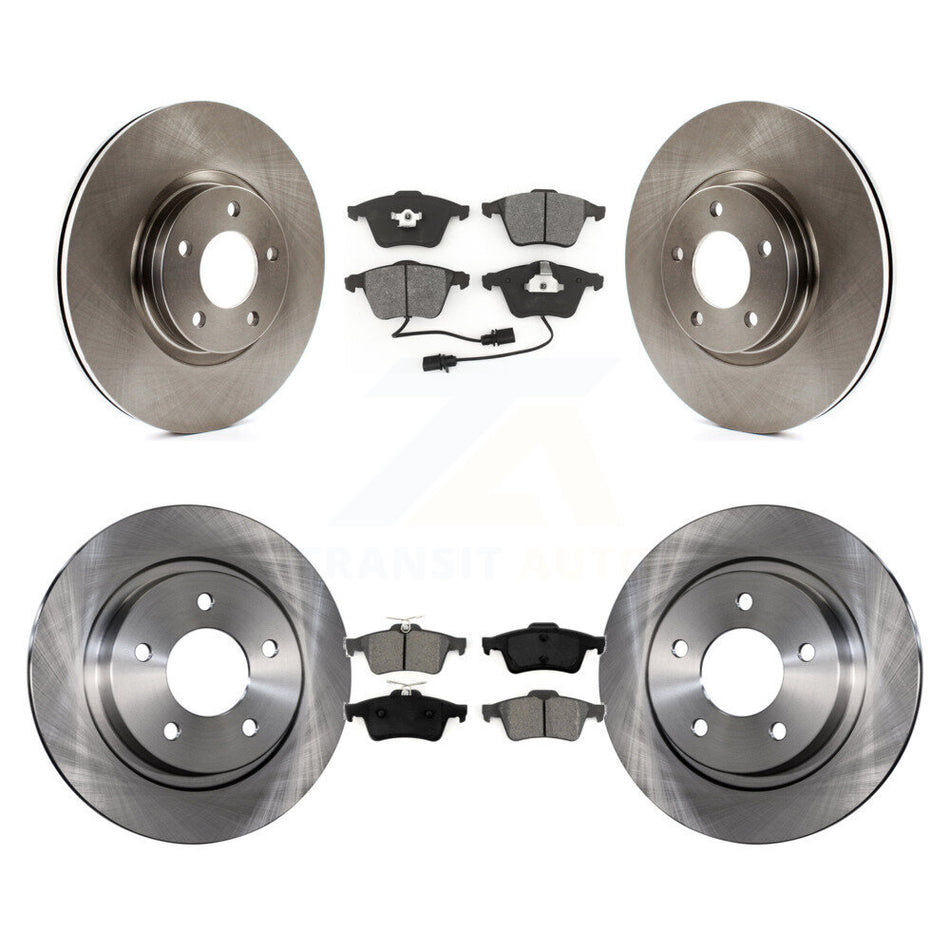 Front Rear Disc Brake Rotors And Semi-Metallic Pads Kit For Mazda 3 K8S-101364