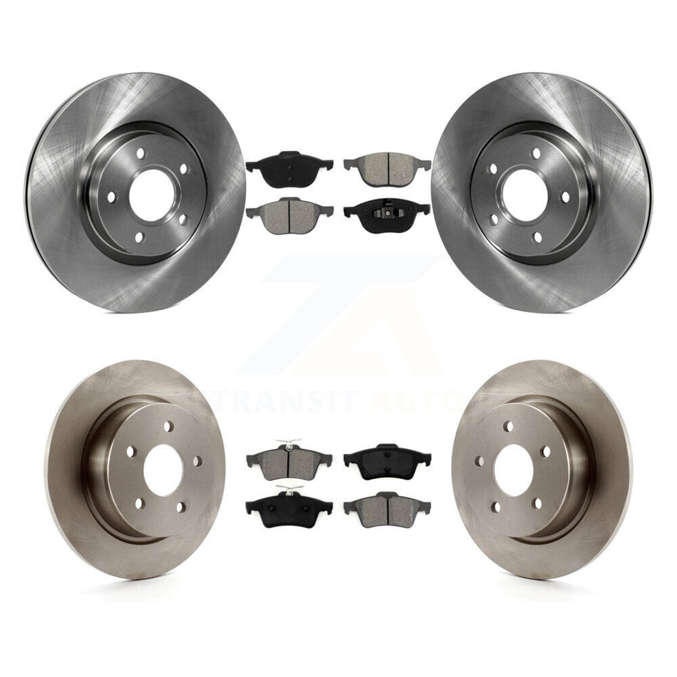Front Rear Disc Brake Rotors And Semi-Metallic Pads Kit For Ford Escape C-Max K8S-101374