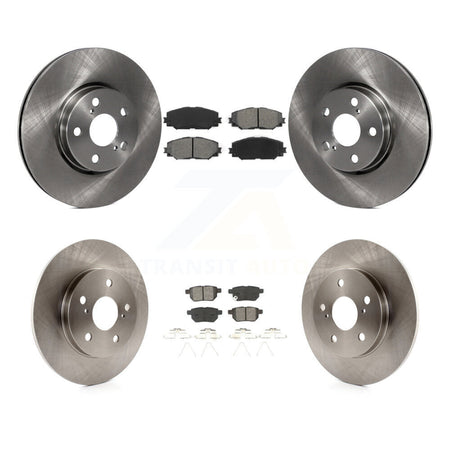Front Rear Disc Brake Rotors And Semi-Metallic Pads Kit For Toyota Matrix K8S-101385