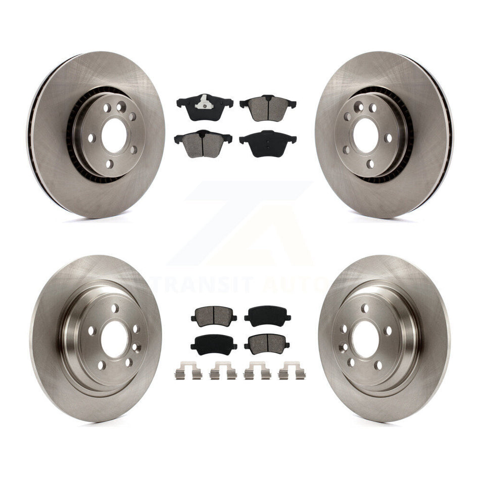 Front Rear Disc Brake Rotors And Semi-Metallic Pads Kit For Volvo S60 V60 Cross Country V70 K8S-101396