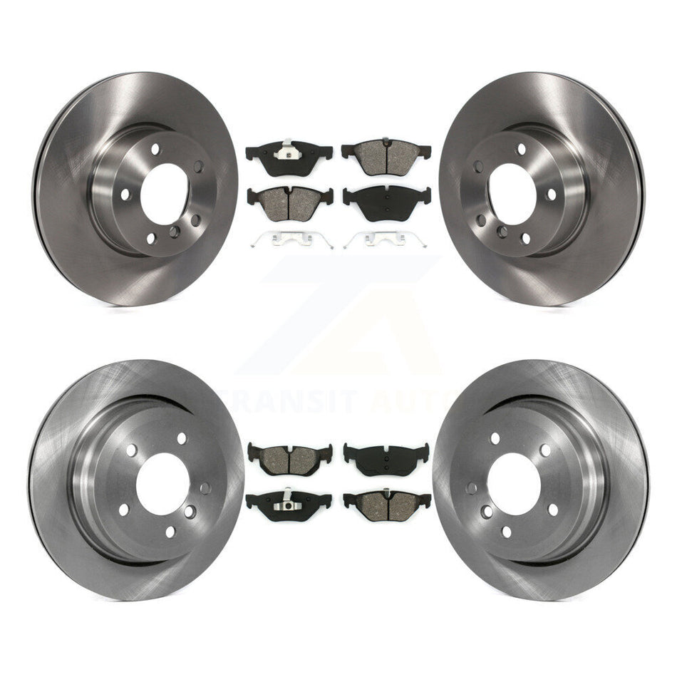 Front Rear Disc Brake Rotors And Semi-Metallic Pads Kit For 2008 BMW 328xi To 08 07 K8S-101400