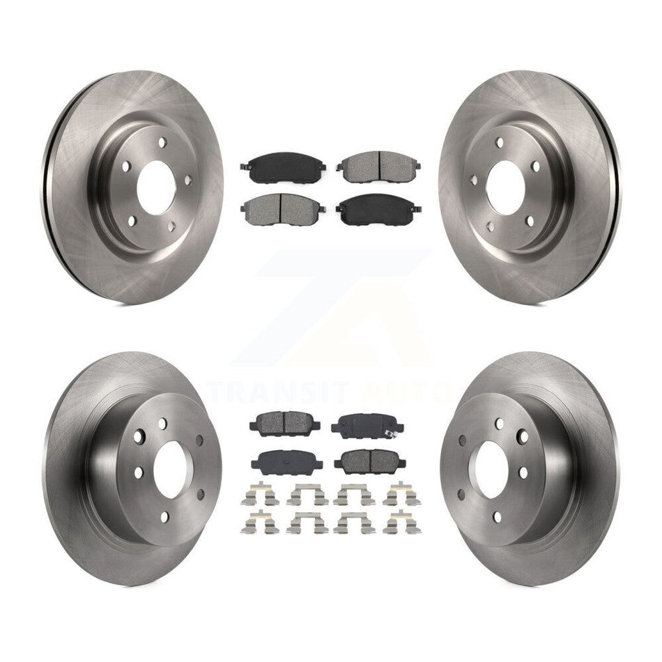 Front Rear Disc Brake Rotors And Semi-Metallic Pads Kit For Nissan Sentra Juke K8S-101452