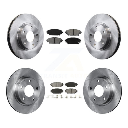 Front Rear Disc Brake Rotors And Semi-Metallic Pads Kit For Mazda 3 Sport K8S-101499