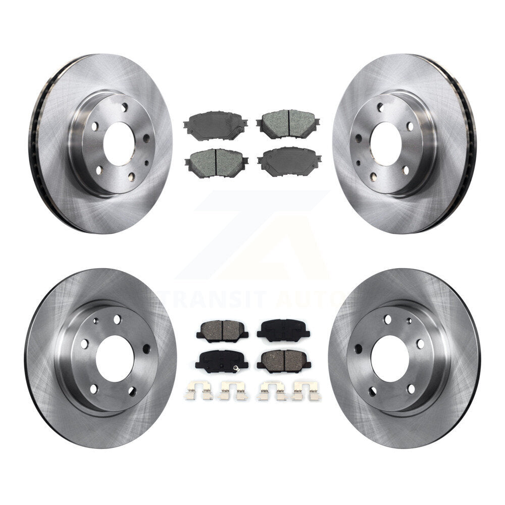 Front Rear Disc Brake Rotors And Semi-Metallic Pads Kit For Mazda 3 Sport K8S-101501
