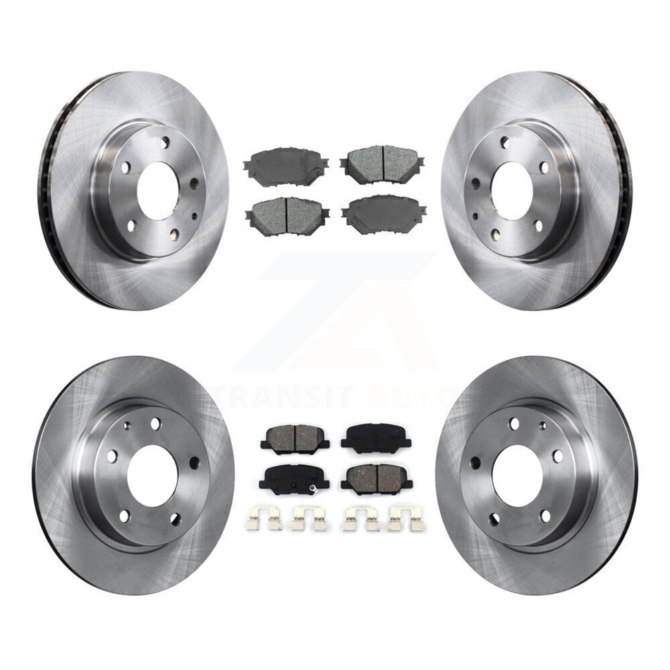 Front Rear Disc Brake Rotors And Semi-Metallic Pads Kit For Mazda 3 Sport K8S-101501